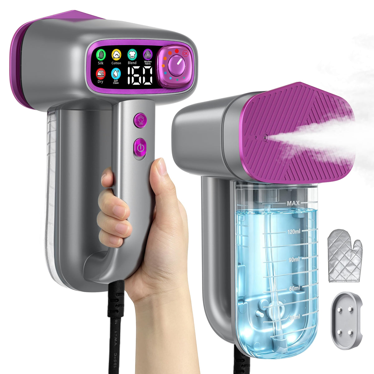 Handheld Steamer for Clothes,Travel Garment Steamer for Fabric