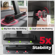 Foldable Flat Weight Bench for Home Gym, 600 lbs Capacity with Dual Locking for Strength Training, Easy Setup & Storage for Small Apartments, Lifting, Hip Thrust, Dumbbell Workout