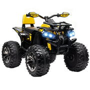 12V 10AH Ride on ATV with Dual Motors, 5 MPH Max Speed, Yellow