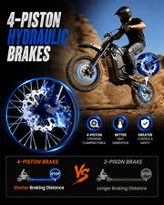 Electric Dirt Bike 5500W Peak Power, Electric Motorcycles