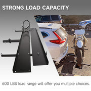 600LBS Black Motorcycle Carrier Mount Dirt Bike Rack Hitch Hauler