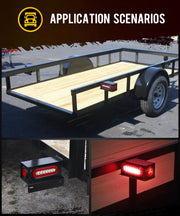 2Pcs Steel Trailer Light Boxes 2pcs Boat Trailer Guide on Post Pipe Light
