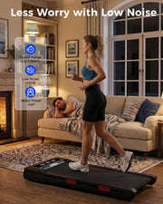 6% Incline Walking Pad, Smart AI Under Desk Treadmill for Home