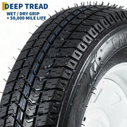 ST205/75D15 Trailer Tire and Wheel Assembly, 5 Lug, Set of 2