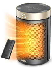 16" Ceramic Tower Space Heater with Remote Control - Beige - 6435