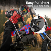 49cc Dirt Bike 50cc Gas Powered 2 Stroke Off Road Gas Bike for Kids Boys