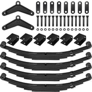 Tandem Trailer Suspension Kit for 6,000 lbs Axle – 3,000 lbs 5 Leaf Springs & Hanger Set