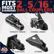 2-5/16-Inch Trailer Coupler Lock with Weatherproof Shield