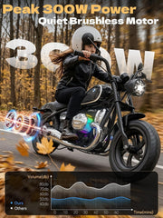 Licensed BMW 24V Kids Electric Motorcycle for Kids 5-8, Black