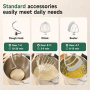 5.3QT Stand Mixer, LED Touch Screen, Quiet Operation, 11-Speed