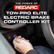 Tow-Pro Elite Electric Trailer Brake Controller Kit for Tundra, Tacoma, Dual Braking Modes, Plug and Play Install, 12V/24V Compatible to Tow RV, Camper, Trailer, Boat