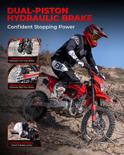 FX140 Gas Dirt Bike for Teens Adults 140cc 4-Stroke 5-Speed Pit Bike