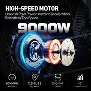 COSWHEEL R19 Electric Dirt Bike for Adults- 9000W Peak Motor