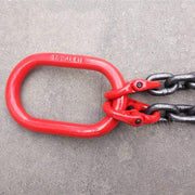 Heavy Duty 42 Tow Rope with J Hooks - 5t Recovery Tow Chain & Towing Bridle, Includes 15 & 4 Alloy Hooks for Off-Road Vehicle Towing 5t