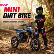 Gas Dirt Bike for Kids,mini Bike Gas Powered (Blue)