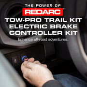 Tow-Pro Trail Kit Electric Trailer Brake Controller Kit for Wrangler, Rubicon, Gladiator, Off Road Dual Braking, Plug and Play Install, 12V/24V Compatible to Tow RV, Camper, Trailer, Boat