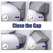 Wedge Pillow Headboard for Bed Gap,Foldable Wedge Gap Filler King Size,Matterss Gap Filler,Multi Functional Bed Crack Pillow, Fill The Gap (0-7") Between Your Headboard and Mattress