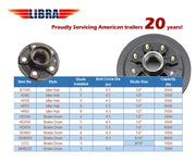 5 on 4.5" BC Trailer Hub Drum Kits with 10" x2-1/4 Electric Brakes