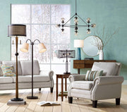 Hunter 64" Tall Rustic Modern Floor Lamp Living Room