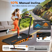 Walking Pad Treadmill for Home - Under Desk Treadmills Mini Portable Walking Running Machine Slim Compact Small Lightweight Motorized Electric Treadmill with Adjustable Speed Remote
