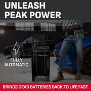 Wheeled 6A Car Battery Charger & Maintainer – SC1364 Automatic Operation, 150A Engine Start, 20A Boost – Restores & Repairs Batteries, For 12V Car, Truck, SUV Batteries