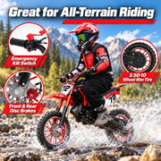 Gas Dirt Bike for Kids 50cc 2 Stroke Mini Off Road Small Gas Bike for Boys