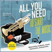 Bb Standard Trumpet Set for Beginners - Gold