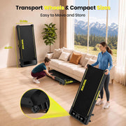 Walking Pad with Incline, 6.2 MPH Walking Pad Treadmill with Double Frame, Easy Read Full Screen LED Display, Low Noise 2.75HP Brushless Drive, Walking Pad Under Desk 350 LBS Weight Capacity
