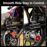 49cc Dirt Bike 50cc Gas Powered 2 Stroke Off Road Gas Bike for Kids Boys