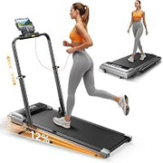 Walking Pad Treadmill with 12% Incline &Height-Adjustable Handlebar