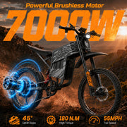 7000W/8000W 60MPH Electric Dirt Bike for Adult Electric Motorcycle