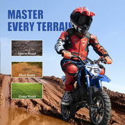 Kids Dirt Bike 50cc 2-Stroke Gas Dirt Bike for Kids 8-14 Boys Beginner Blue