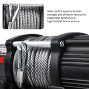 4500 lb Electric Winch Steel Cable 12V IP67 for ATV UTV Trailer SUV