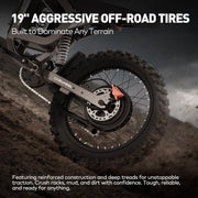 COSWHEEL R19 Electric Dirt Bike for Adults- 9000W Peak Motor