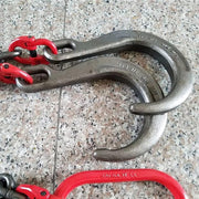 Heavy Duty 42 Tow Rope with J Hooks - 5t Recovery Tow Chain & Towing Bridle, Includes 15 & 4 Alloy Hooks for Off-Road Vehicle Towing 5t
