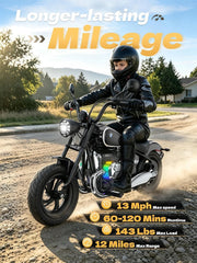 Licensed BMW 24V Kids Electric Motorcycle for Kids 5-8, Black