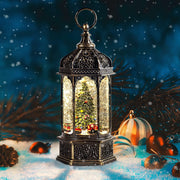 Large Snow Globes,Christmas Snow Globes Lantern, Train Battery-Powered Train with Lights & Sounds, 6H Timer,Christmas Tree Xmas Holiday Decoration Gift