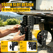 Trailer Hitch (for 2.5 Inch Receiver), 8 Inch Drop Hitch