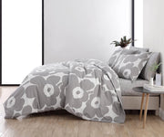 King Duvet Cover Set with Shams, Cotton, Button Closure