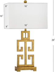 Greek Key Table Lamp Set of 2, 29" LIT4305A-SET2