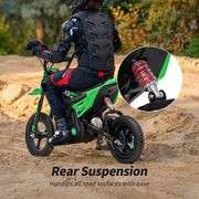 24V 10Ah Electric Dirt Bike, 350W Electric Motorcycle for Kids 6+