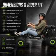 Zyliathor 212cc Gas Go Kart for Adults & Teens, 7.5HP Off-Road, 35 MPH