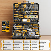 239PCS Tool Set Tool Box Multi Car Mechanic Tool Kit for Home Portable Tool Box, CR-V Steel, Complete Kit, Anti-Drop Slots, Household DIY, Auto Motorcycle, Home Garage for Men & Women