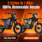 Off-Road Electric Dirt Bike Mid-Drive 3000W for Teens&Adults