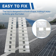 2 Pcs 60 Inch x 12 Inch Aluminum Trailer Ramps