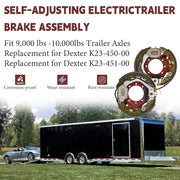 12-1/4" x 3-3/8" Electric Trailer Brake Assembly K23-450-00 K23-451-00