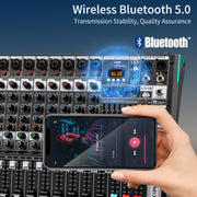16-Channel Audio Mixer with USB, 99 DSP Effects, 48V Phantom Power