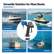 Adjustable Boat Trailer Winch Stand with Roller, 1200LB Boat Winch Compatible with 2.7"-4" W x 5" H Trailer Tongues, Steel Winch Holder for Jet Ski, Sailboat, Speedboat, Fishing Boat