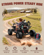 24V ATV 4 Wheeler for Kids 3-6,Electric Ride Quad, Black