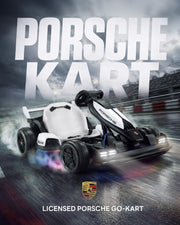 36V Electric Go Kart for Kids, Licensed Porsche Drift Kart, White